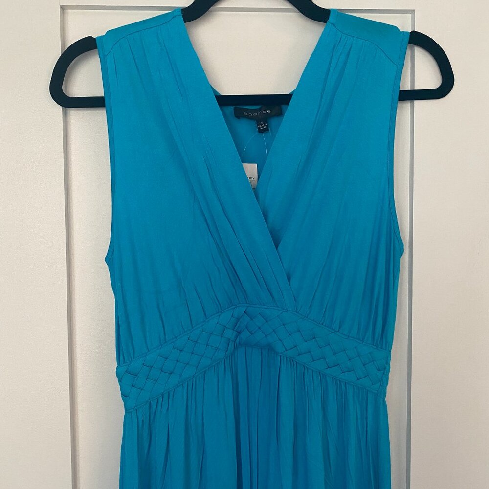 NWT Spense turquoise maxi dress size S - Picture 2 of 8